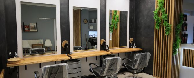 Salon urody w stylu rustykalnym